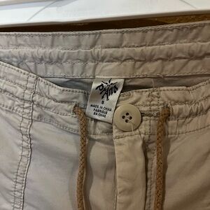 Prana Beige Drawstring capris